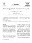 Research paper thumbnail of A simple and rapid technique for recovery of 99mTc from low specific activity (n,γ) 99Mo based on solid–liquid extraction and column chromatography methodologies