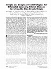 Research paper thumbnail of Simple and complex stent strategies for bifurcated coronary arterial stenosis involving the side branch origin