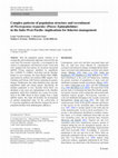 Research paper thumbnail of Complex patterns of population structure and recruitment of Plectropomus leopardus (Pisces: Epinephelidae) in the Indo-West Pacific: implications for fisheries management