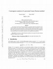 Research paper thumbnail of Convergence analysis of a proximal Gauss-Newton method