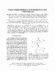 Research paper thumbnail of Characterization Techniques for Evaluating Strained Si CMOS Materials