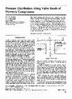 Research paper thumbnail of Pressure distribution along valve reeds of hermetic compressors