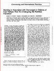 Research paper thumbnail of Stunting is associated with overweight in children of four nations that are ongoing the nutrition tr