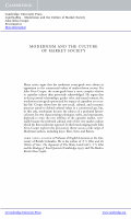 Research paper thumbnail of Modernism and the culture of market society