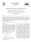 Research paper thumbnail of Multistability and convergence in delayed neural networks