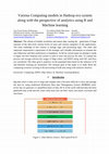 Research paper thumbnail of Various Computing models in Hadoop eco system along with the perspective of analytics using R and Machine learning