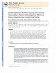 Research paper thumbnail of The relationship between functional capacity and community responsibilities in middle-aged and older Latinos of Mexican origin with chronic psychosis