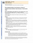 Research paper thumbnail of Stress-mediated quality of life outcomes in parents of childhood cancer and brain tumor survivors: a case–control study