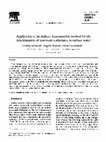 Research paper thumbnail of Application of an indirect tensammetric method for the determination of non-ionic surfactants in surface water