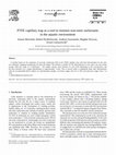 Research paper thumbnail of PTFE capillary trap as a tool to monitor non-ionic surfactants in the aquatic environment