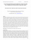 Research paper thumbnail of Cost of Urban Rental Housing and its Implications on Home Ownership Drive of Middle and Low-Income Earners in Lagos State, Nigeria