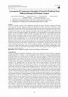 Research paper thumbnail of Assessment of Compressive Strength of Concrete Produced from Different Brands of Portland Cement