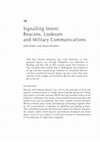 Research paper thumbnail of Signalling Intent: Beacons, Lookouts and Military Communications, in Clegg Hyer, M. and Owen-Crocker, G. (eds.) Built Environment of Anglo-Saxon England. (Liverpool, 2015), 216–34