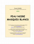 Research paper thumbnail of PEAU NOIRE MASQUES BLANCS