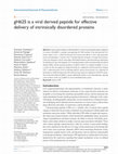 Research paper thumbnail of gH625 is a viral derived peptide for effective delivery of intrinsically disordered proteins