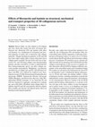 Research paper thumbnail of Effects of fibronectin and laminin on structural, mechanical and transport properties of 3D collageneous network