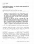 Research paper thumbnail of Organic Fertilizer Efficacy and Financial Viability in Upland Rice (Oryza sativa L.) Production