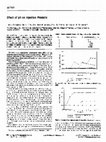 Research paper thumbnail of Effect of pH on injection phlebitis