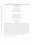 Research paper thumbnail of Numerical Study of the Cahn-Hilliard Equation in One, Two and Three Dimensions