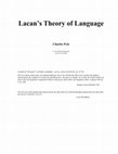 Research paper thumbnail of Lacan's Theory of Language