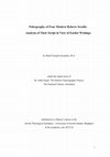 Research paper thumbnail of Paleography of Four Modern Hebrew Scrolls: Analysis of Their Script in View of Earlier Writings