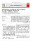 Research paper thumbnail of Supporting presence in teacher education: The connection between the personal and professional aspects of teaching