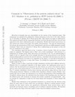 Research paper thumbnail of Comment to “Observation of the Neutron Radiative Decay” by R. U. Khafizov et al., Pis’ma Zh. Éksp. Teor. Fiz. 83, 7 (2006