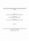 Research paper thumbnail of A call to arms: the conditional effect of economic performance on coups