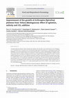 Research paper thumbnail of Improvement of the growth of Arthrospira ( Spirulina) platensis from Toliara (Madagascar): Effect of agitation, salinity and CO 2 addition