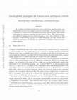 Research paper thumbnail of Local-global principles for torsors over arithmetic curves