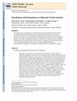 Research paper thumbnail of Gap distance and interactions in a molecular tunnel junction