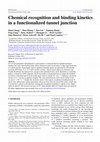 Research paper thumbnail of Chemical recognition and binding kinetics in a functionalized tunnel junction