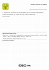 Research paper thumbnail of J. Rudhardt. Notions fondamentales de la pensée religieuse et actes constitutifs du culte dans la Grèce classique