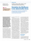 Research paper thumbnail of Simulation of blood flow within the abdominal aorta: Computational fluid dynamics in abdominal aortic aneurysms before and after interventions