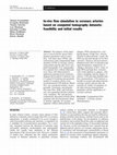 Research paper thumbnail of In-vivo flow simulation in coronary arteries based on computed tomography datasets: feasibility and initial results