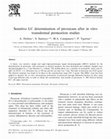 Research paper thumbnail of Sensitive LC determination of piroxicam after in vitro transdermal permeation studies