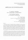 Research paper thumbnail of La apertura ontológica de la antropología contemporánea/The Ontological Opening of Contemporary Anthropology