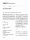 Research paper thumbnail of Antioxidant and anti-stress compounds improve regrowth of cryopreserved Rubus shoot tips