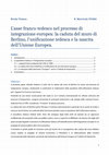 Research paper thumbnail of L’asse franco-tedesco nel processo di integrazione europea: la caduta del muro di Berlino, l’unificazione tedesca e la nascita dell’Unione Europea.