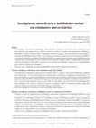 Research paper thumbnail of Inteligência, autoeficácia e habilidades sociais em estudantes universitários