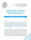 Research paper thumbnail of CÓMO AFECTÓ EL TRATADO DE LÍMITES CON BOLIVIA EN 1874 AL INGRESO FISCAL DE CHILE