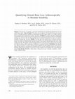 Research paper thumbnail of Quantifying glenoid bone loss arthroscopically in shoulder instability