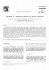 Research paper thumbnail of Durability of a reference material over diverse conditions