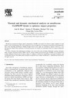 Research paper thumbnail of Thermal and dynamic mechanical analysis on metallocene ULDPE/PP blends to optimize impact properties