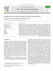 Research paper thumbnail of Modeling of pre-treatment protocols for frozen pineapple slices