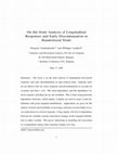 Research paper thumbnail of ON THE JOINT ANALYSIS OF LONGITUDINAL RESPONSES AND EARLY DISCONTINUATION IN RANDOMIZED TRIALS