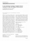 Research paper thumbnail of In vitro biochemical evaluation of cadmium tolerance mechanism in callus and seedlings of Brassica juncea