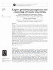 Research paper thumbnail of Export problems perceptions and clustering of Greek wine firms