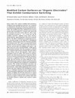 Research paper thumbnail of Modified Carbon Surfaces as “Organic Electrodes” That Exhibit Conductance Switching