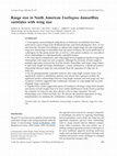 Research paper thumbnail of Range size in North American Enallagma damselflies correlates with wing size